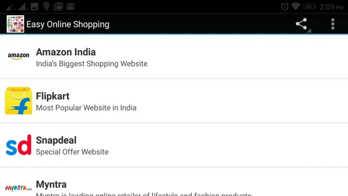 Easy Online Shopping India android App screenshot 2